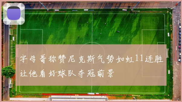 字母哥称赞尼克斯气势如虹11连胜让他看好球队夺冠前景